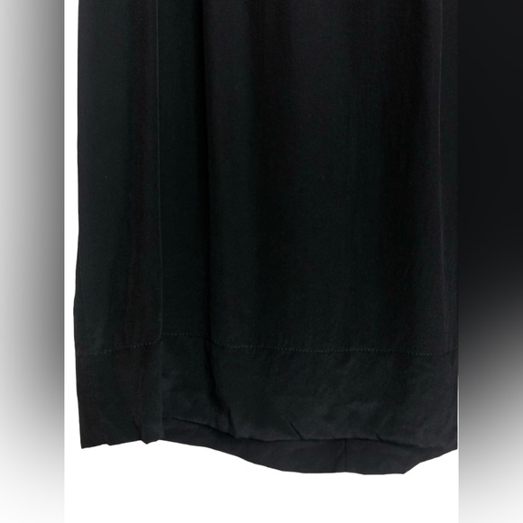 Stella McCartney Black 100% Silk Short Sleeve Mini Dress Size 42 IT/ US 8 - Picture 5 of 10